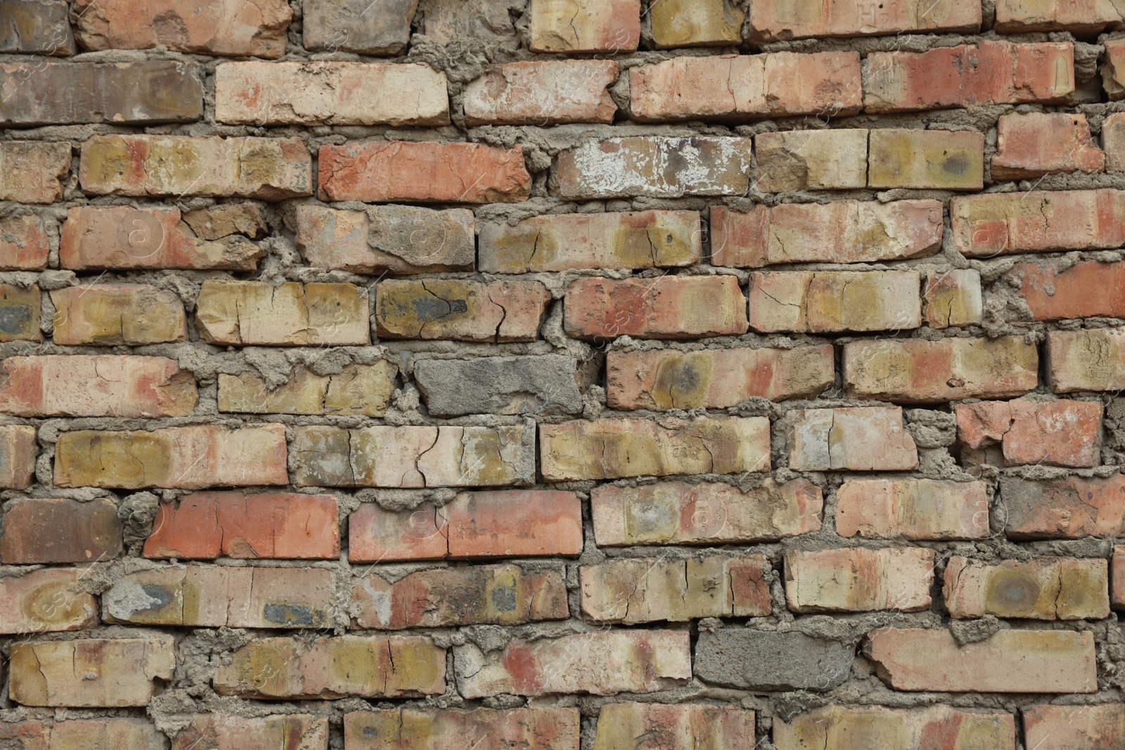 Texture of old brick wall as background, closeup Photo of Texture of old brick wall as background, closeup