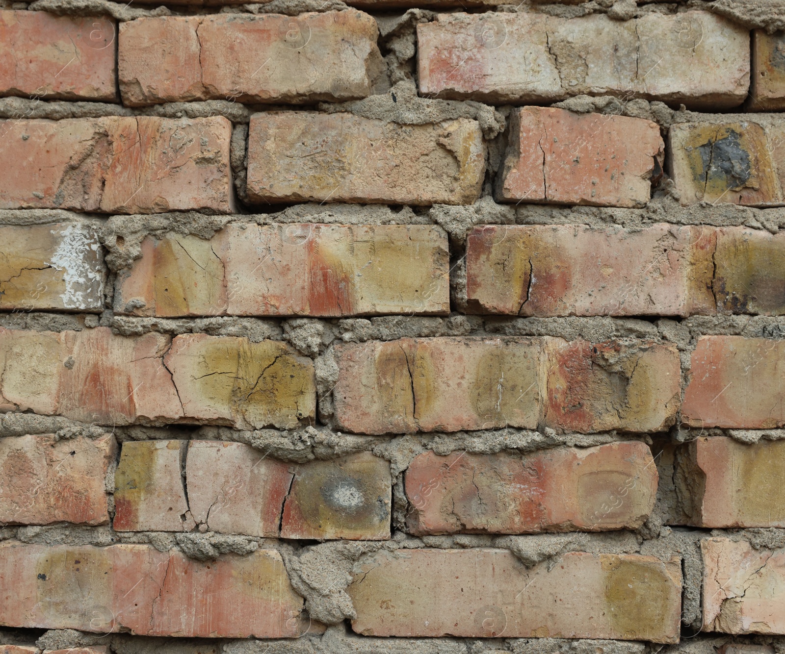 Texture of old brick wall as background, closeup Photo of Texture of old brick wall as background, closeup