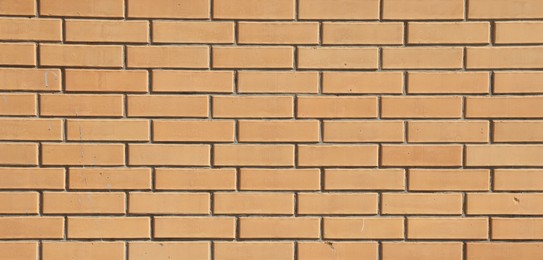 Photo of Texture of brick wall as background, closeup