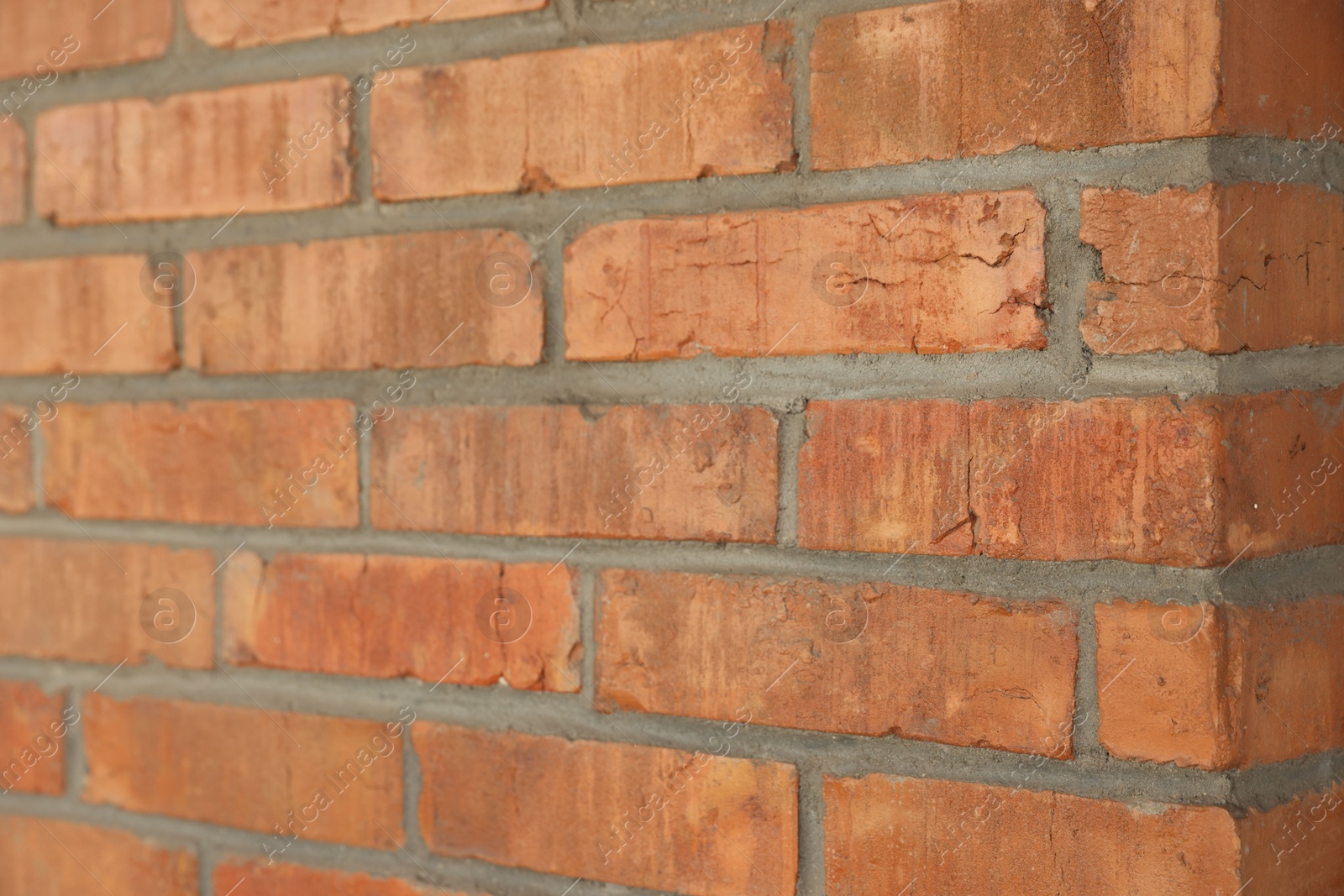 Texture of red brick wall as background, closeup Photo of Texture of red brick wall as background, closeup