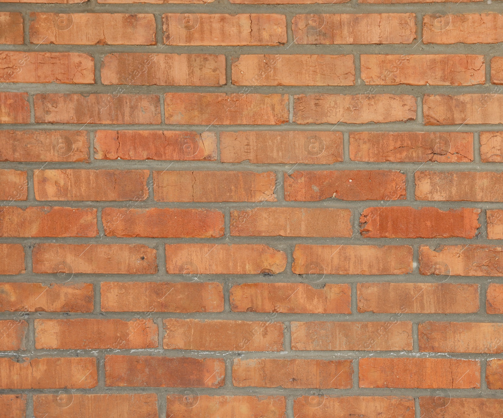 Texture of red brick wall as background, closeup Photo of Texture of red brick wall as background, closeup