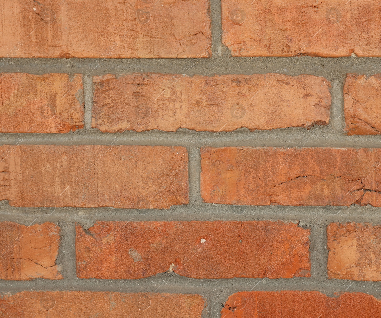 Texture of red brick wall as background, closeup Photo of Texture of red brick wall as background, closeup