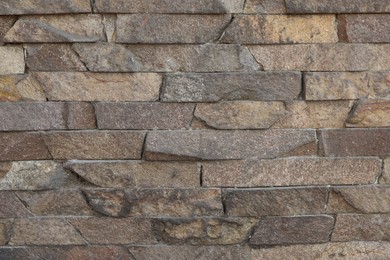 Photo of Texture of brick wall as background, closeup
