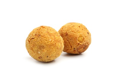 Photo of Delicious fried croquette balls isolated on white