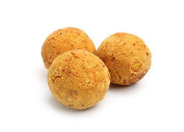 Photo of Delicious fried croquette balls isolated on white