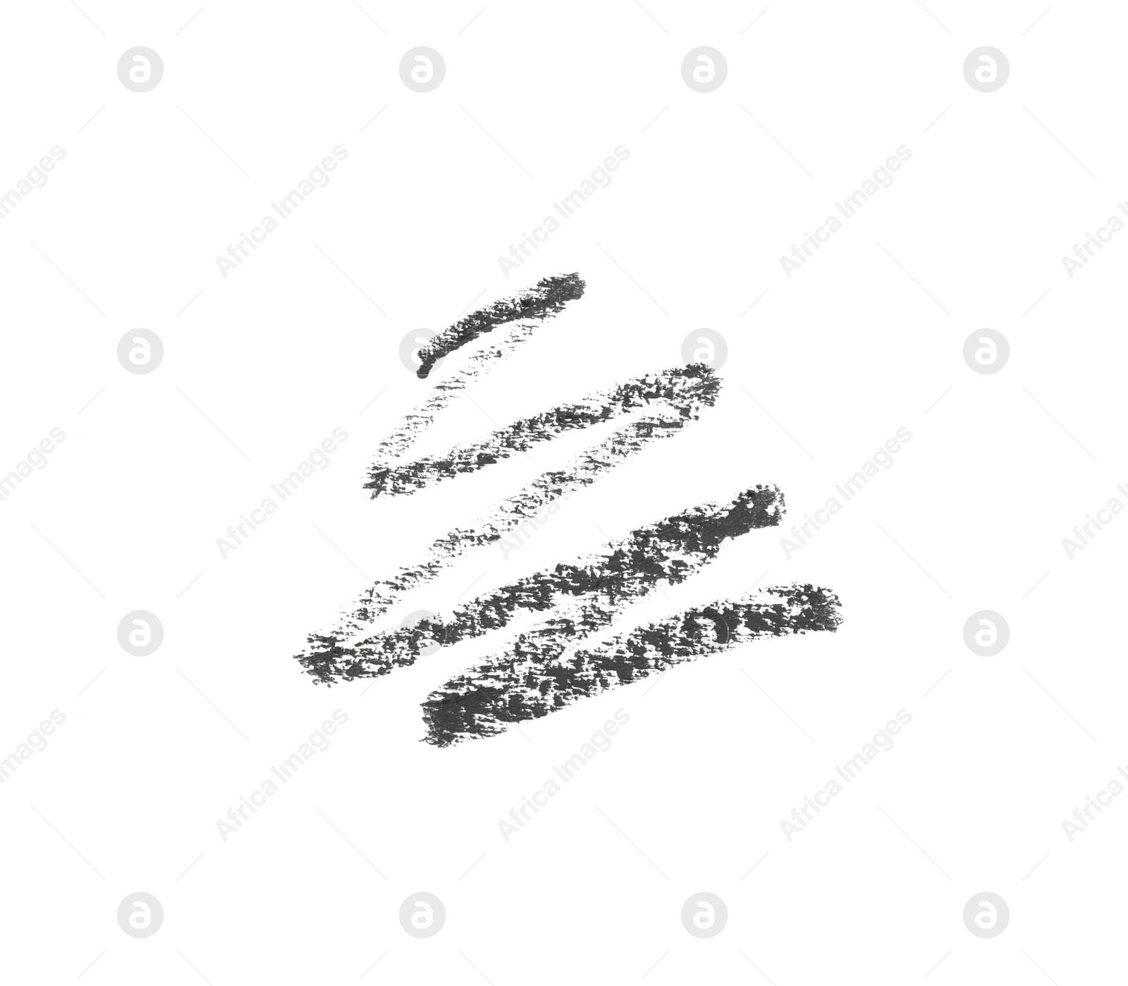 Beautiful eyebrow pencil strokes isolated on white, top view Photo of Beautiful eyebrow pencil strokes isolated on white, top view