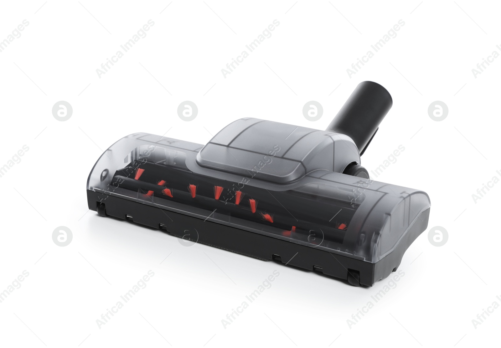One vacuum cleaner brush on white background Photo of One vacuum cleaner brush on white background
