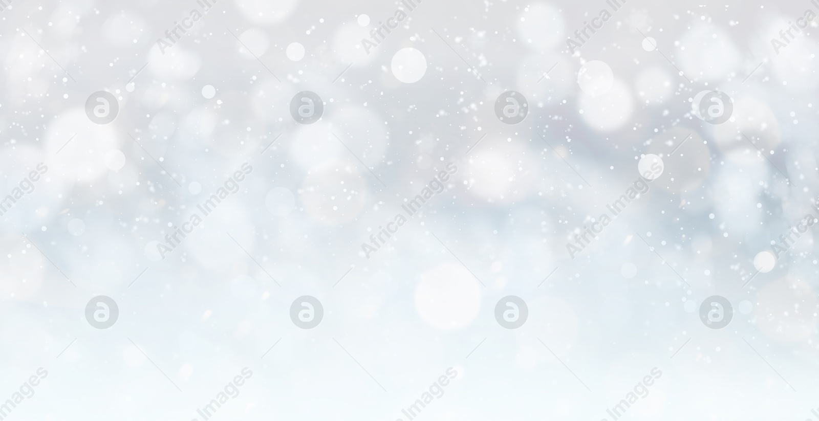 Image of Shiny silver background with sparkling glitter, bokeh effect