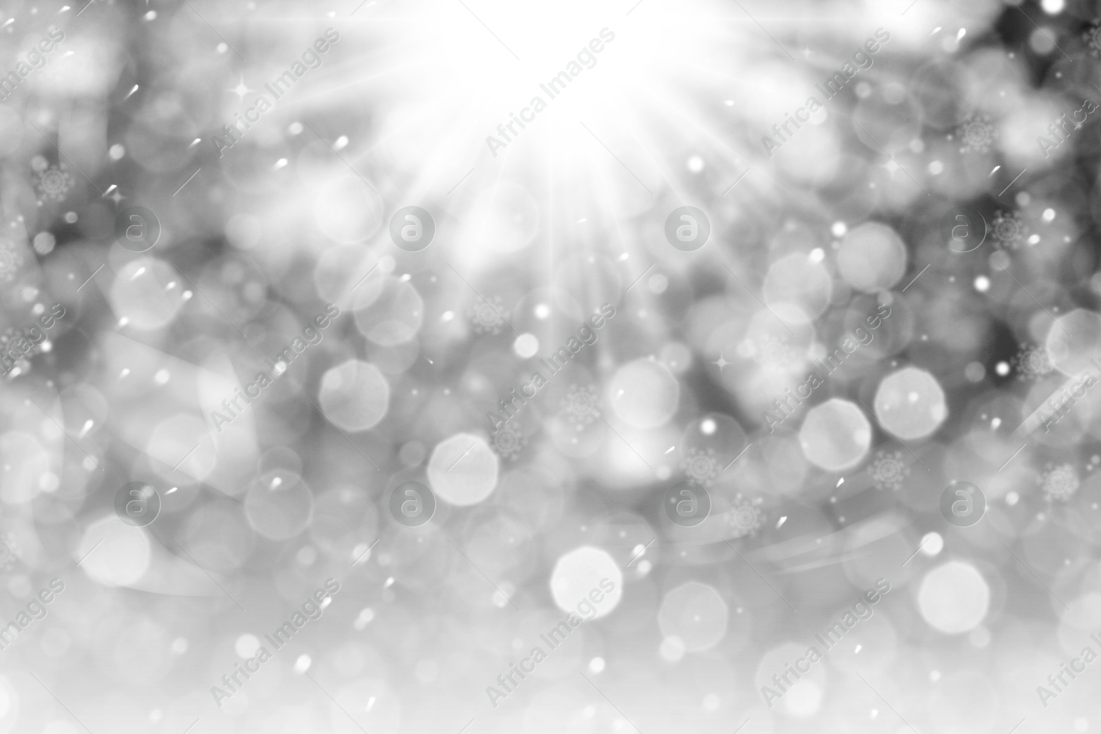 Shiny silver background with sparkling glitter, bokeh effect Image of Shiny silver background with sparkling glitter, bokeh effect