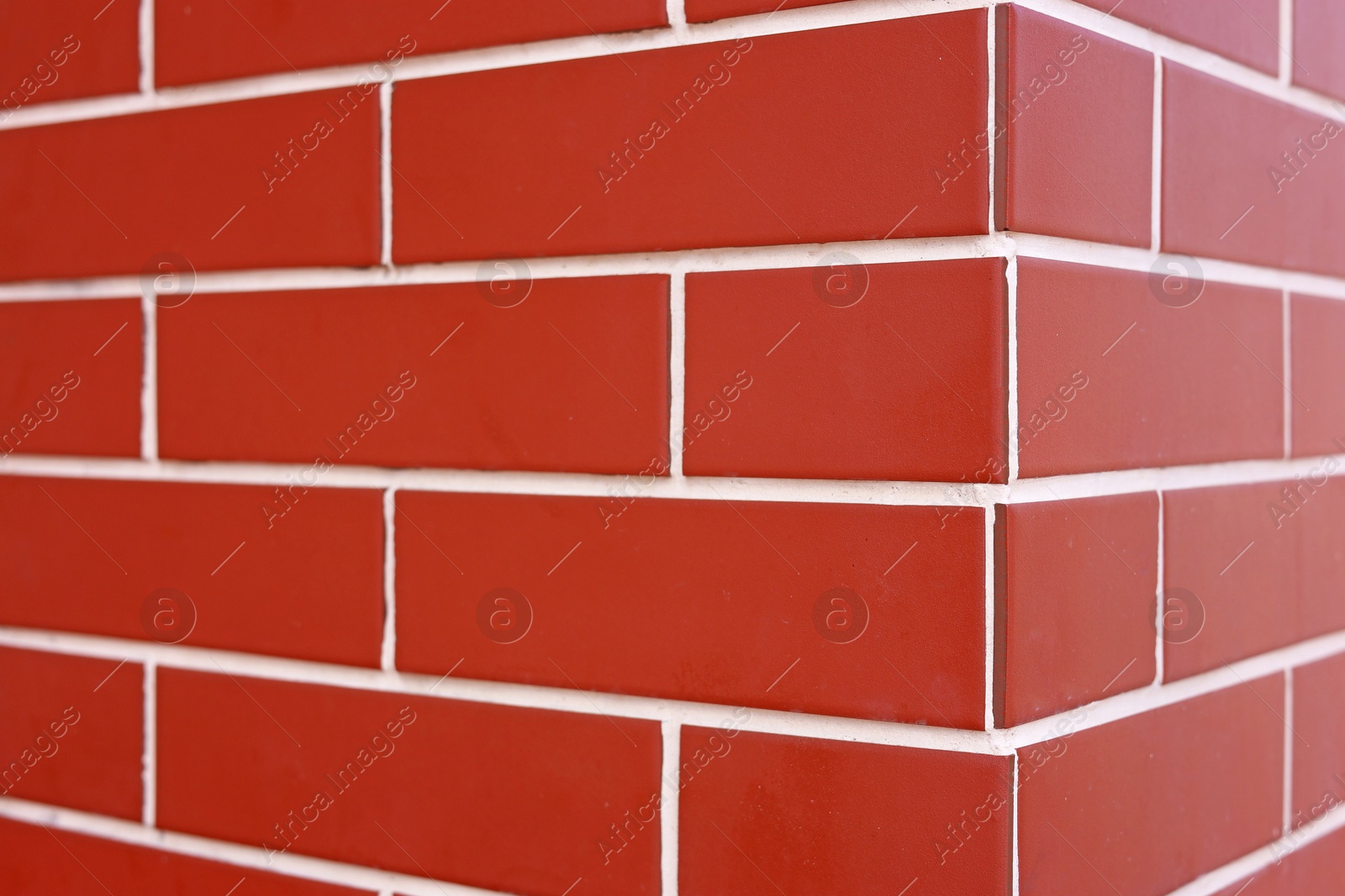 Texture of red brick wall as background, closeup Photo of Texture of red brick wall as background, closeup