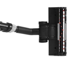 Photo of One vacuum cleaner brush on white background