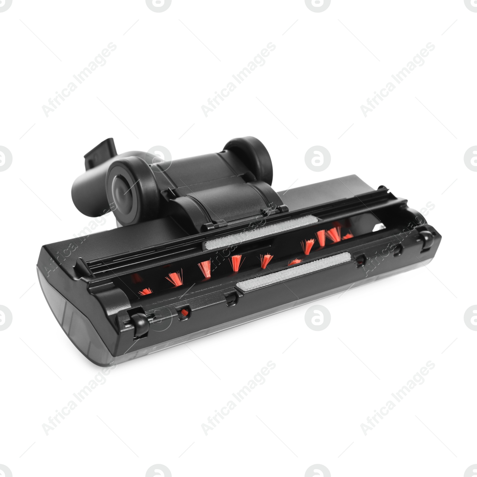 One vacuum cleaner brush on white background Photo of One vacuum cleaner brush on white background
