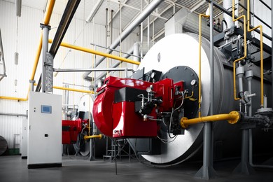 Image of Modern granary with different equipment, inside view