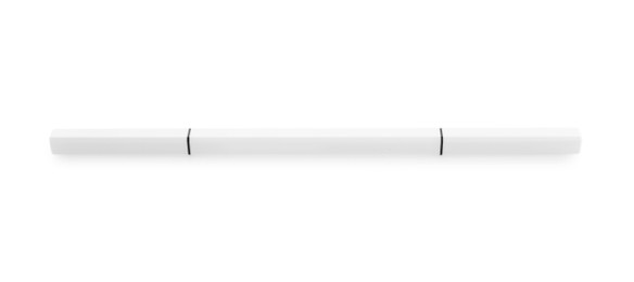 Photo of One mechanical eyebrow pencil isolated on white, top view