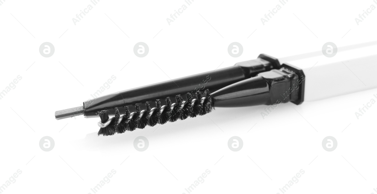 Photo of Two twist up eyebrow pencils isolated on white