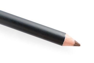 Photo of One brown eyebrow pencil isolated on white
