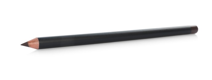 Photo of One brown eyebrow pencil isolated on white