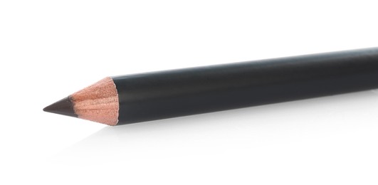 Photo of One brown eyebrow pencil isolated on white