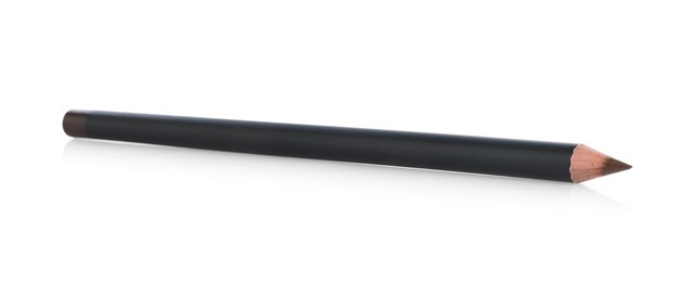 Photo of One brown eyebrow pencil isolated on white