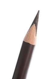 Photo of One brown eyebrow pencil isolated on white