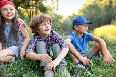 Photo of Group of children spending time in nature