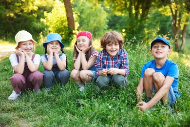 Photo of Group of children spending time in nature