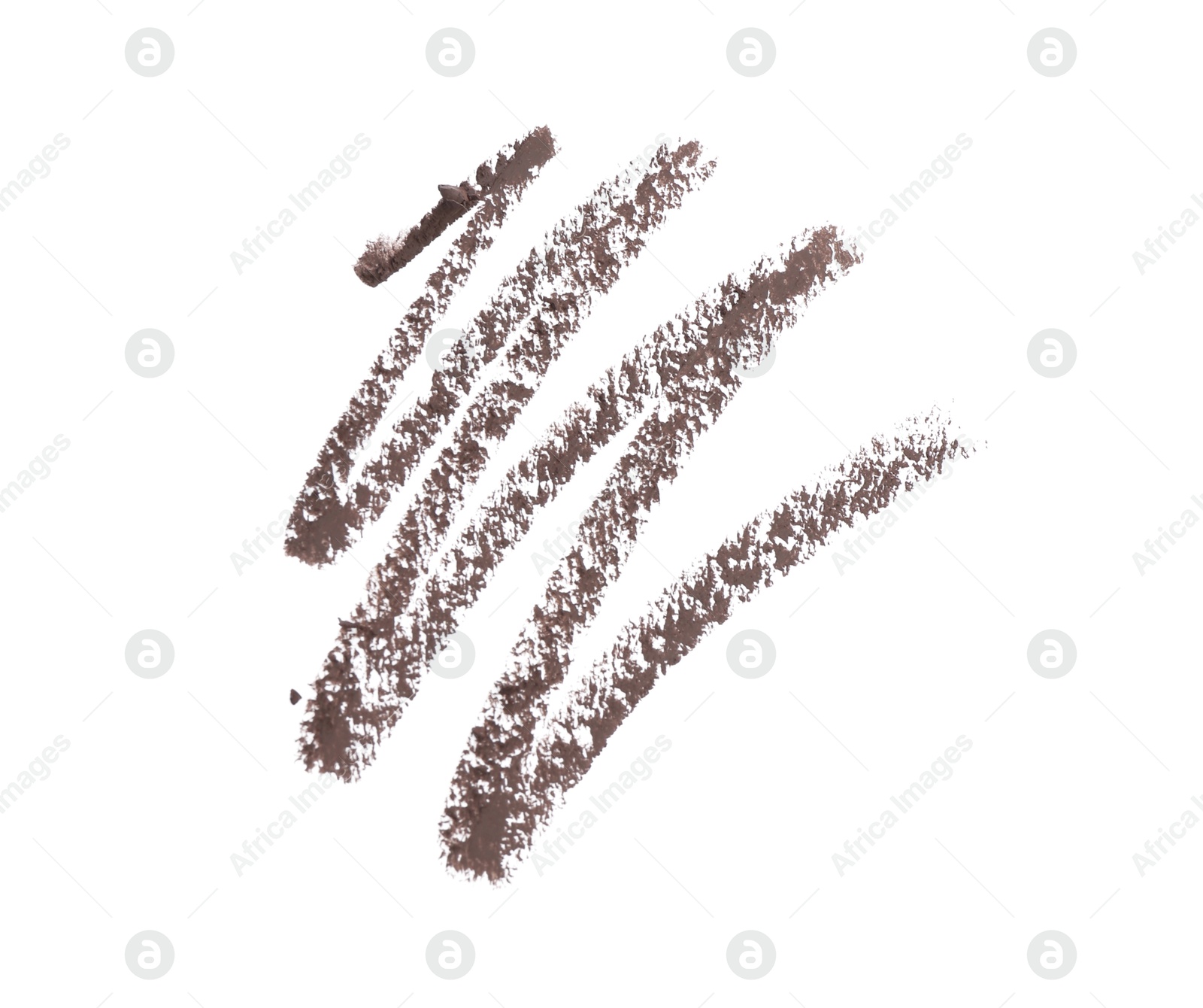 Eyebrow pencil strokes isolated on white, top view Photo of Eyebrow pencil strokes isolated on white, top view