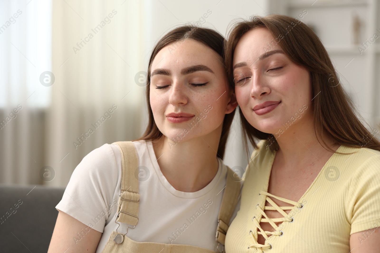 Photo of Happy friends together after apology at home