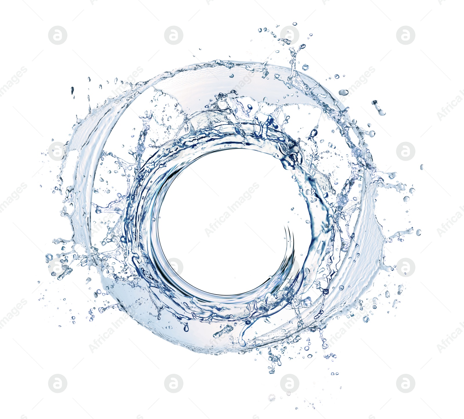 Water forming whirlpool on white background. Whirling fluid Image of Water forming whirlpool on white background. Whirling fluid