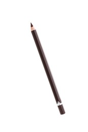 Photo of One brown eyebrow pencil on white background