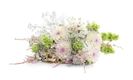 Photo of Bouquet of beautiful flowers isolated on white
