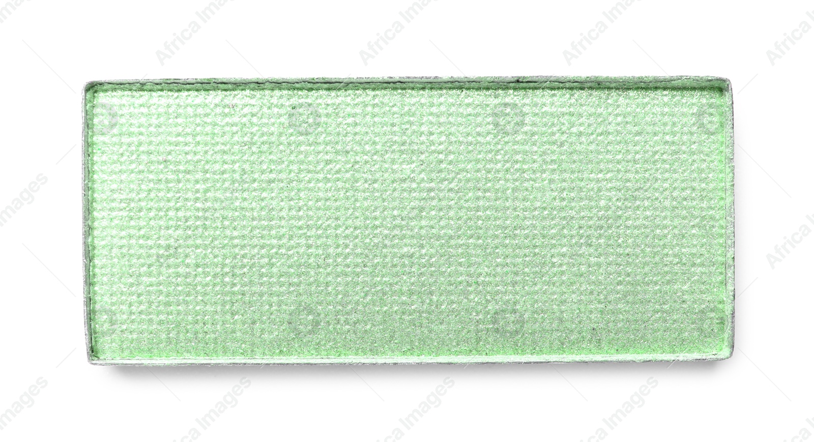 Eye shadow refill pan for palette isolated on white, top view. Green shade Image of Eye shadow refill pan for palette isolated on white, top view. Green shade