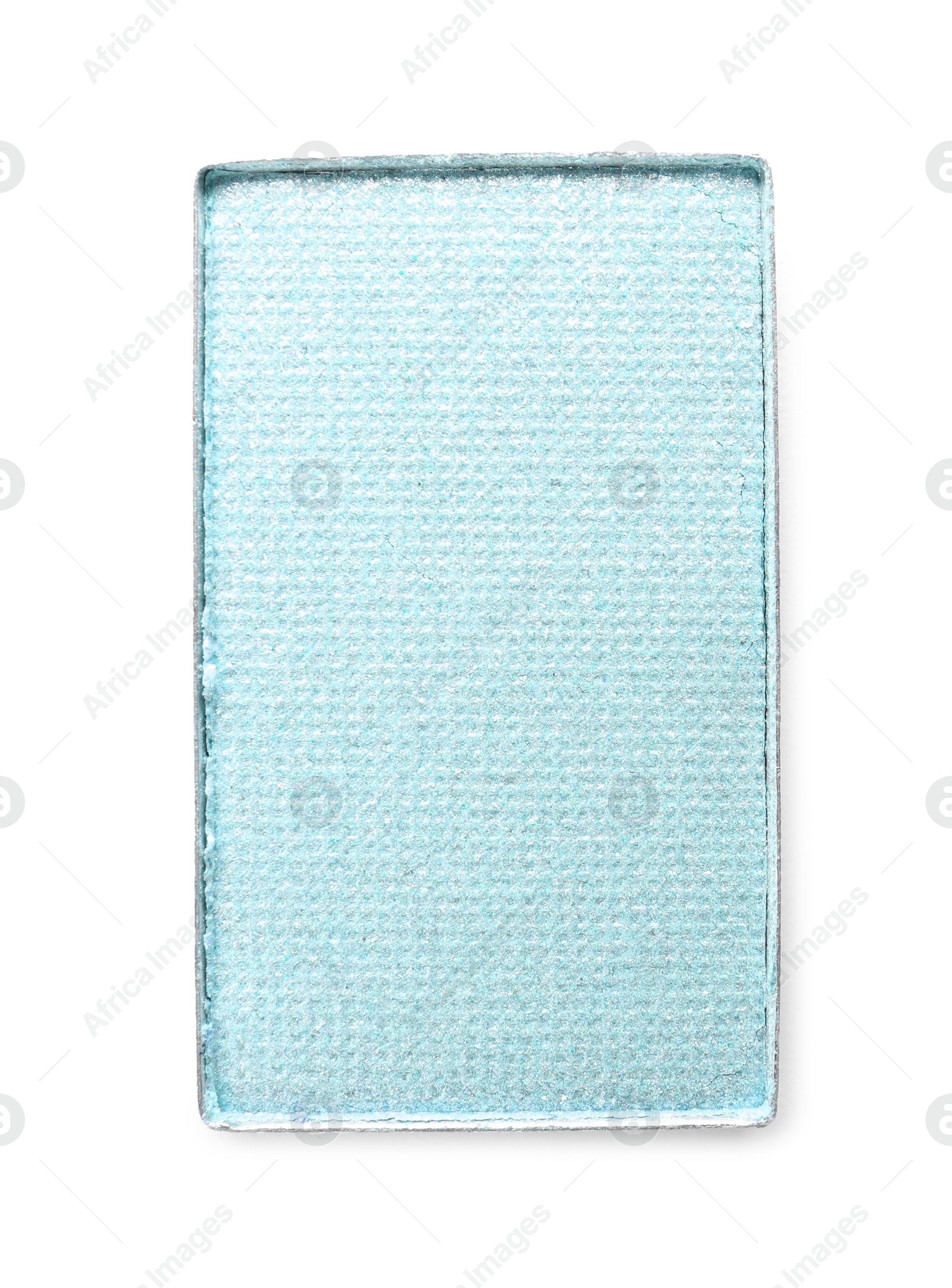 Eye shadow refill pan for palette isolated on white, top view. Light blue shade Image of Eye shadow refill pan for palette isolated on white, top view. Light blue shade