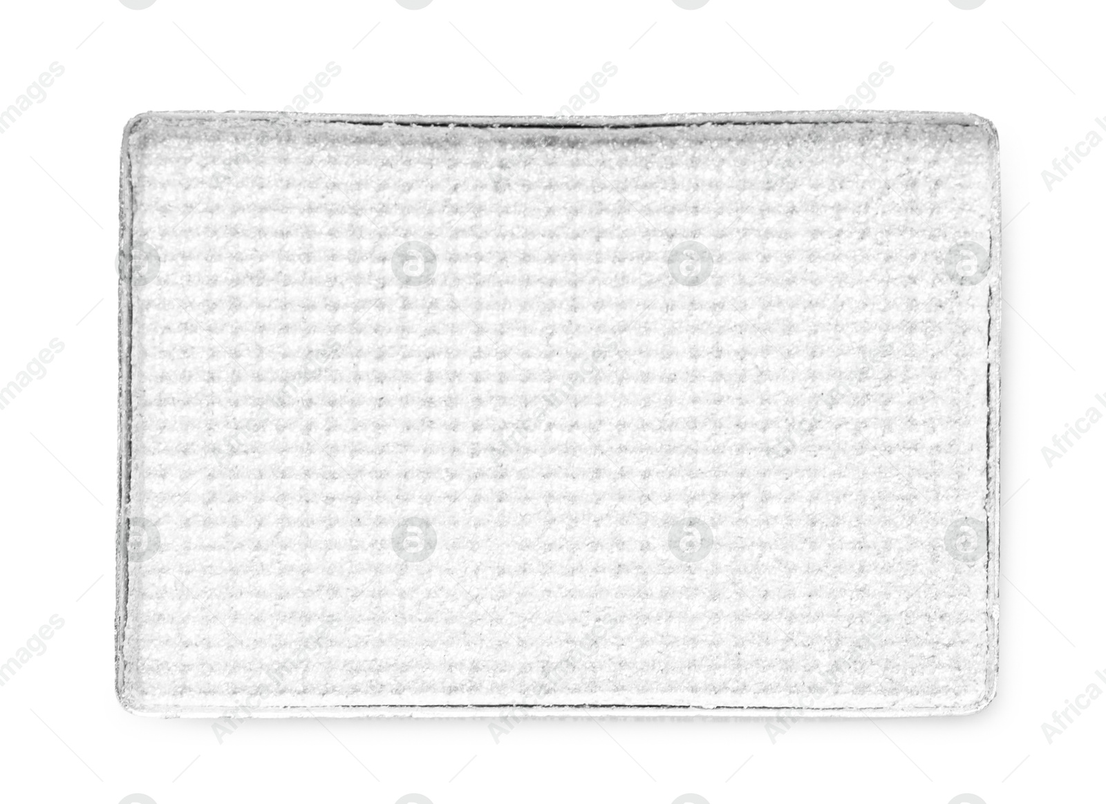 Image of Eye shadow refill pan for palette isolated on white, top view. White color