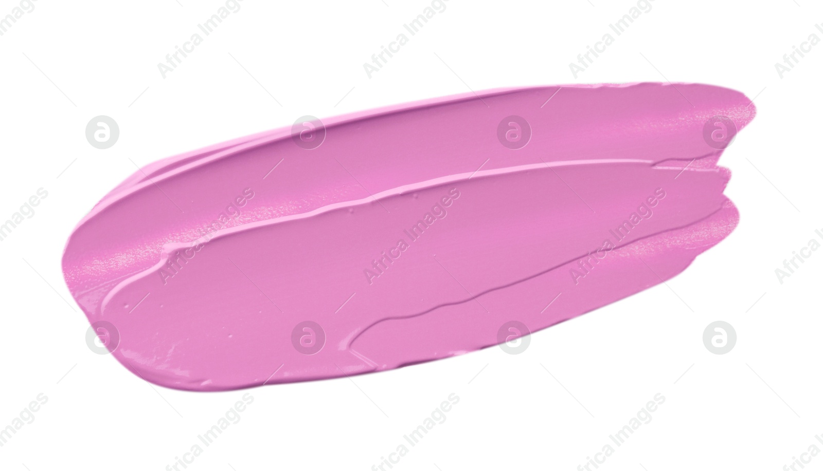 Liquid makeup product in pink shade. Sample on white background, top view Image of Liquid makeup product in pink shade. Sample on white background, top view