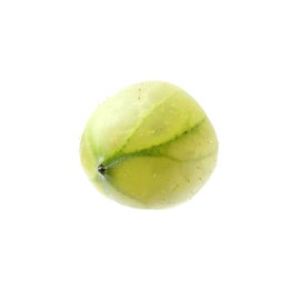 Photo of Fresh ripe green gooseberry isolated on white
