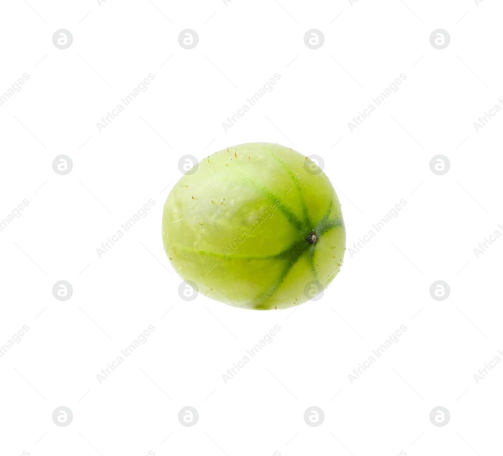 Fresh ripe green gooseberry isolated on white Photo of Fresh ripe green gooseberry isolated on white
