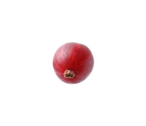 Photo of Fresh ripe red gooseberry isolated on white