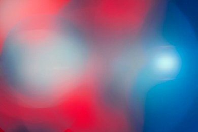 Image of Police red and blue lights, blurred view