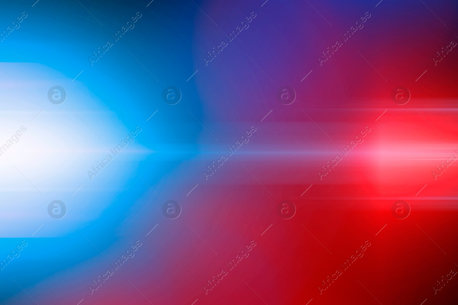 Image of Police red and blue lights, blurred view