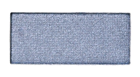 Image of Eye shadow refill pan for palette isolated on white, top view. Grey shade