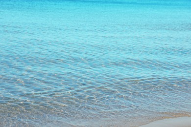 Photo of Beautiful wavy sea outdoors on summer day