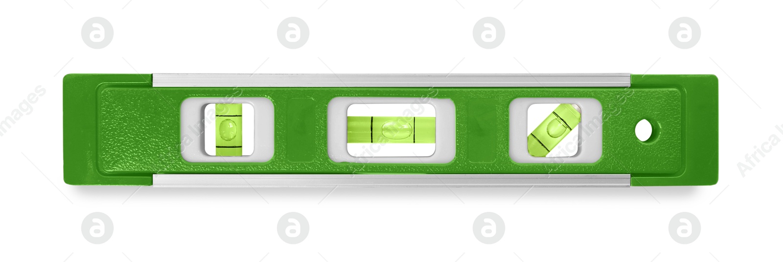 Green bubble level isolated on white. Building measuring instrument Image of Green bubble level isolated on white. Building measuring instrument
