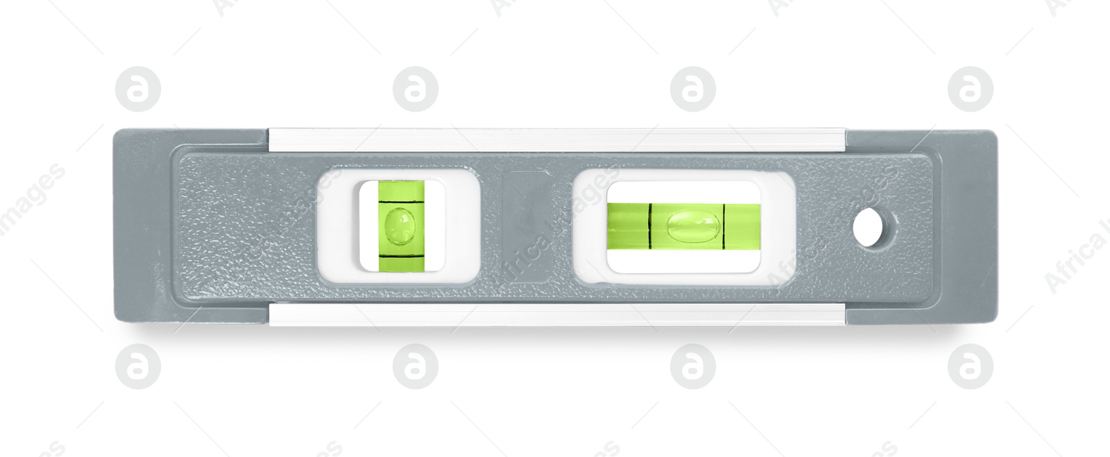 Grey bubble level isolated on white. Building measuring instrument Image of Grey bubble level isolated on white. Building measuring instrument