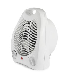 Photo of Modern electric fan heater isolated on white