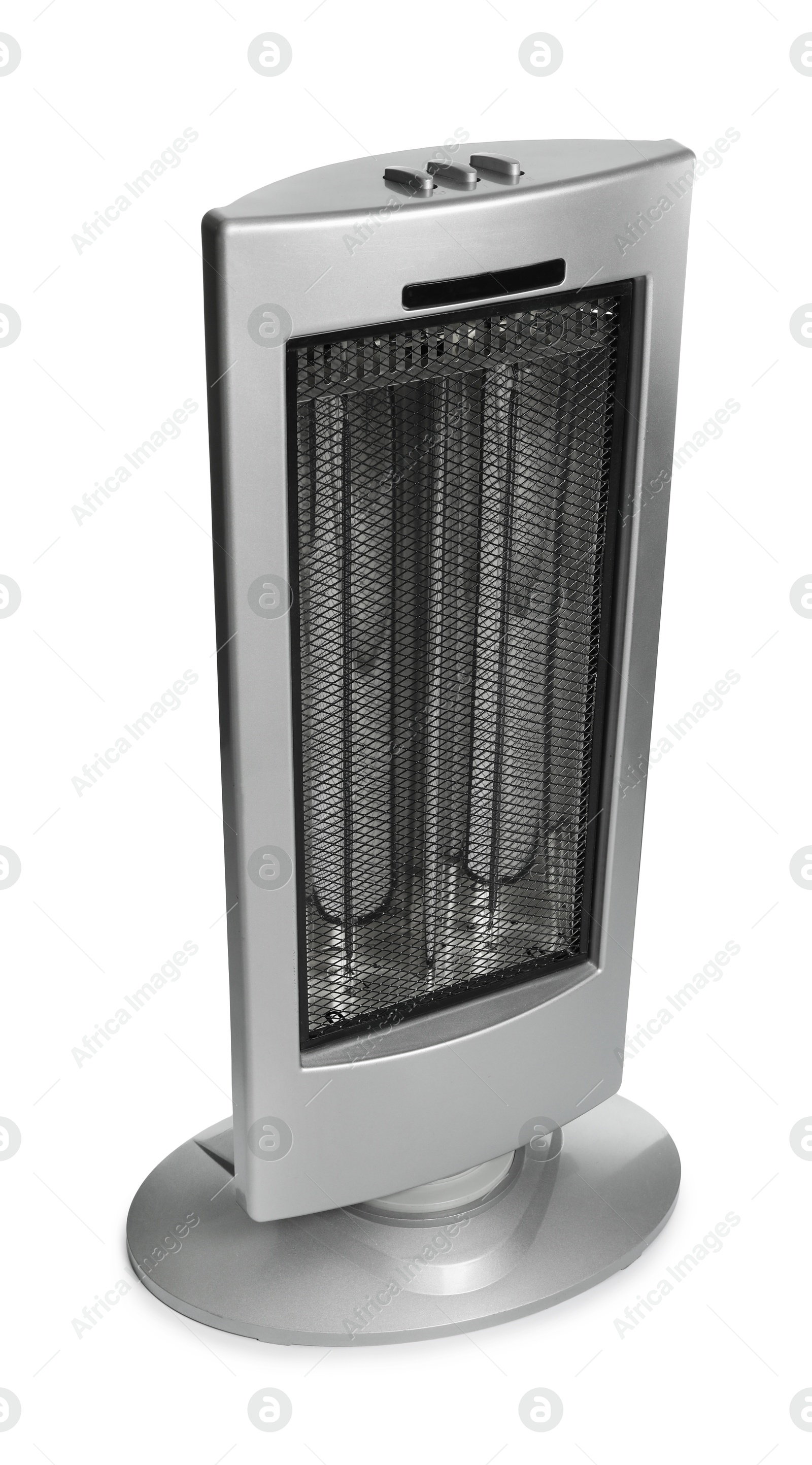 New modern electric heater isolated on white Photo of New modern electric heater isolated on white