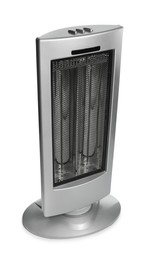 Photo of New modern electric heater isolated on white