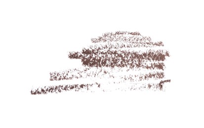 Photo of Eyebrow pencil strokes isolated on white, top view