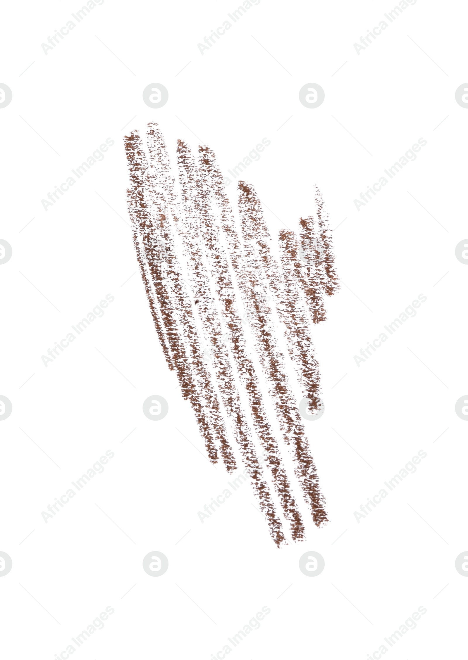Brown eyebrow pencil strokes isolated on white, top view Photo of Brown eyebrow pencil strokes isolated on white, top view