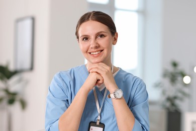 Photo of Telemedicine. Doctor having video call with patient, view from camera